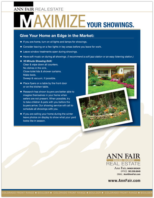 Ann Real Estate Branding: Sell Sheet Design