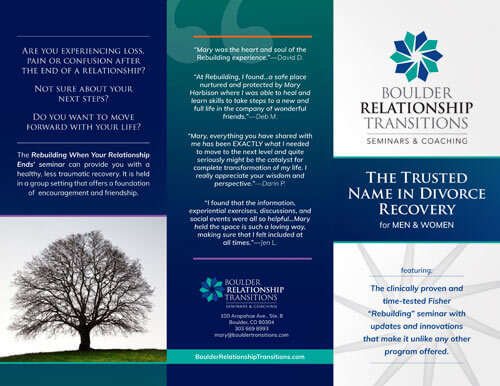 Boulder Relationship Transitions Brochure: Part of Full Company Branding Project