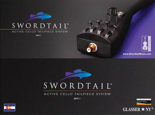 Swordtail Music Package Design Label: Part of Full Product Branding
