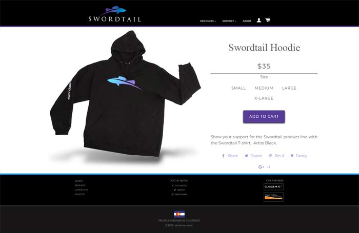 Swordtail Music E-Commerce Web Site Design & Branding Project