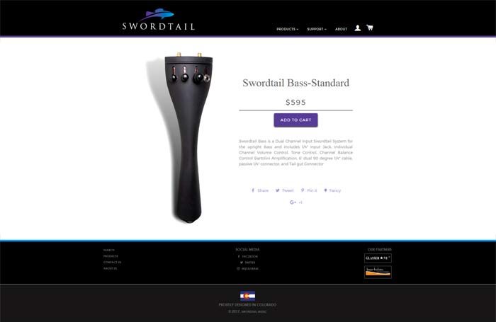 Swordtail Music E-Commerce Web Site Design & Branding Project